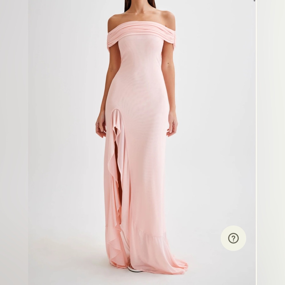 Meshki Strapless Dress in Blush
